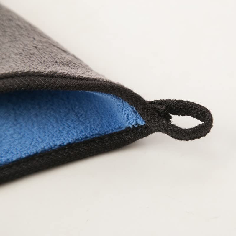 Panno per la pulizia in microfibra 5PCS Lavaggio automatico Asciugamano in microfibra Pulizia dell'auto Panno per l'asciugatura Orlatura Panno per la cura dell'auto Pulizia assorbente Doppi prodott