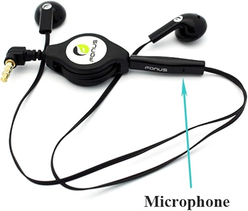 Miniatura 3 de Auriculares retráctiles compatibles con Amazon Kindle Fire HDX 8.9 (versión 2013), 7 (versión 2013), HD 7 (versión 2013) – Auriculares manos libres