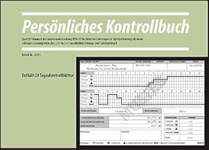 SHL 10x Persönliches Kontrollbuch Office Produkt