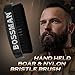 Bossman Beard Brush for Men - Hand Held Boar & Nylon Bristle Brush - Detangling Brush for Beard and Hair Care