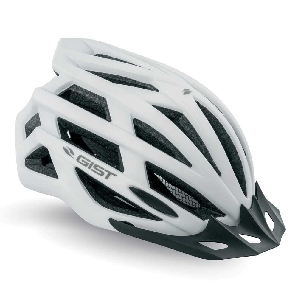 Gist Cycling Casco Ciclismo PLANET ONE PLUS Luce LED | S/M | Bianco