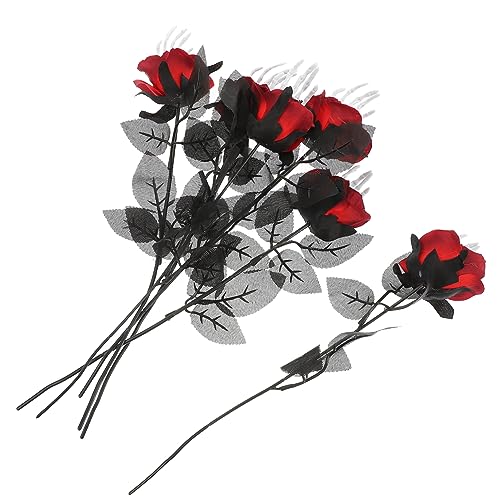 Bouquet de rose squelette Halloween pour déco de table KTV et bar