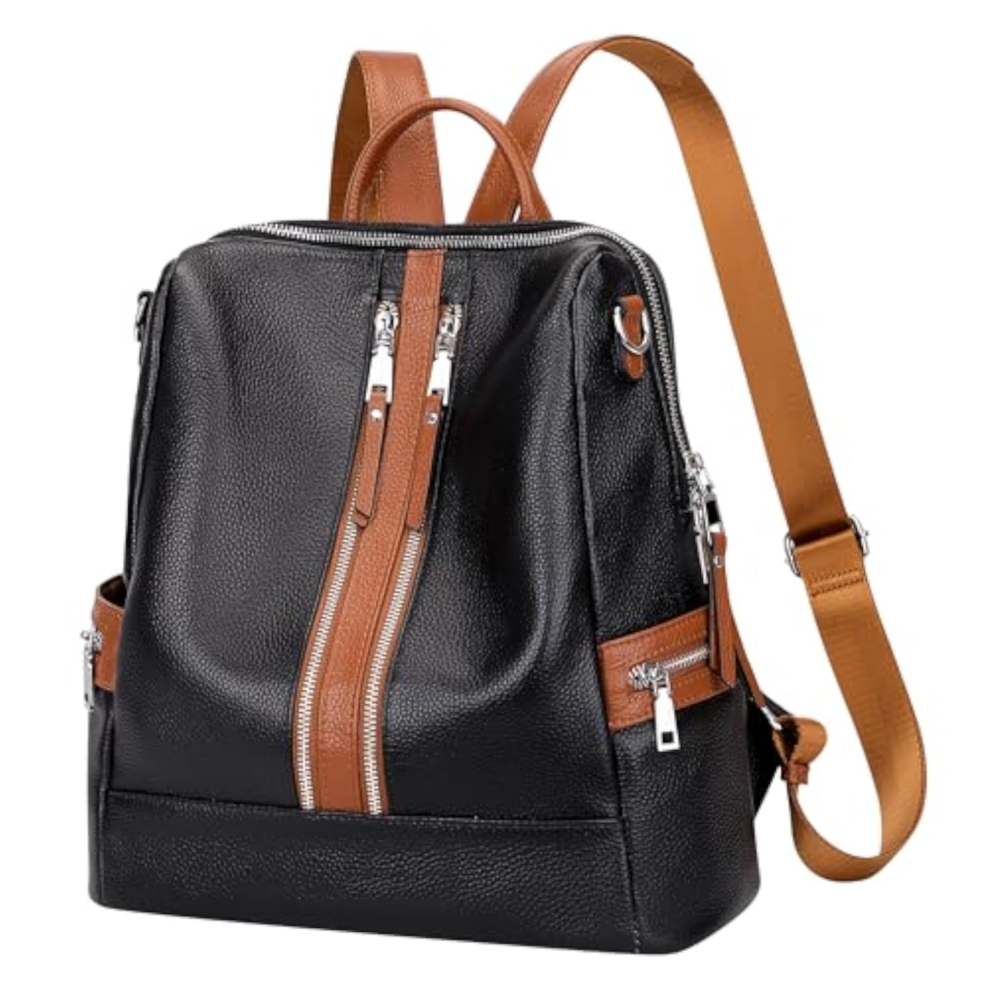 Women's Genuine Leather Versatile Shoulder Backpack
