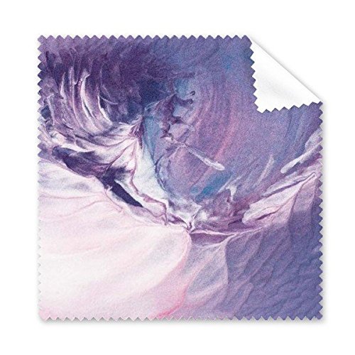 Tissu de nettoyage lunettes haute performance microfibre art abstrait lavande blanche 5 pièces