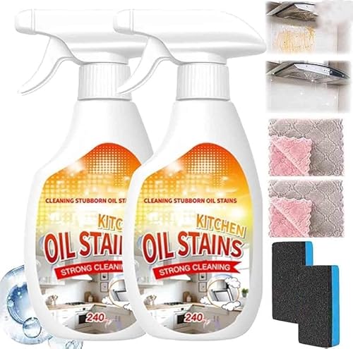 Heavy-Duty Kitchen Degreaser Foam Cleaner,Multi Functiona Foam Cleaner Spray,Degreaser Clean Heavy Duty,For Stove Counter Tops R