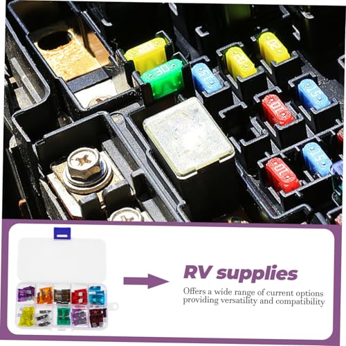 Luxshiny 50pcs Auto Car Fuse Set Automotive Kit Mini Fuse Kit Rv Supplies Motorhome Accessories miniatura 6