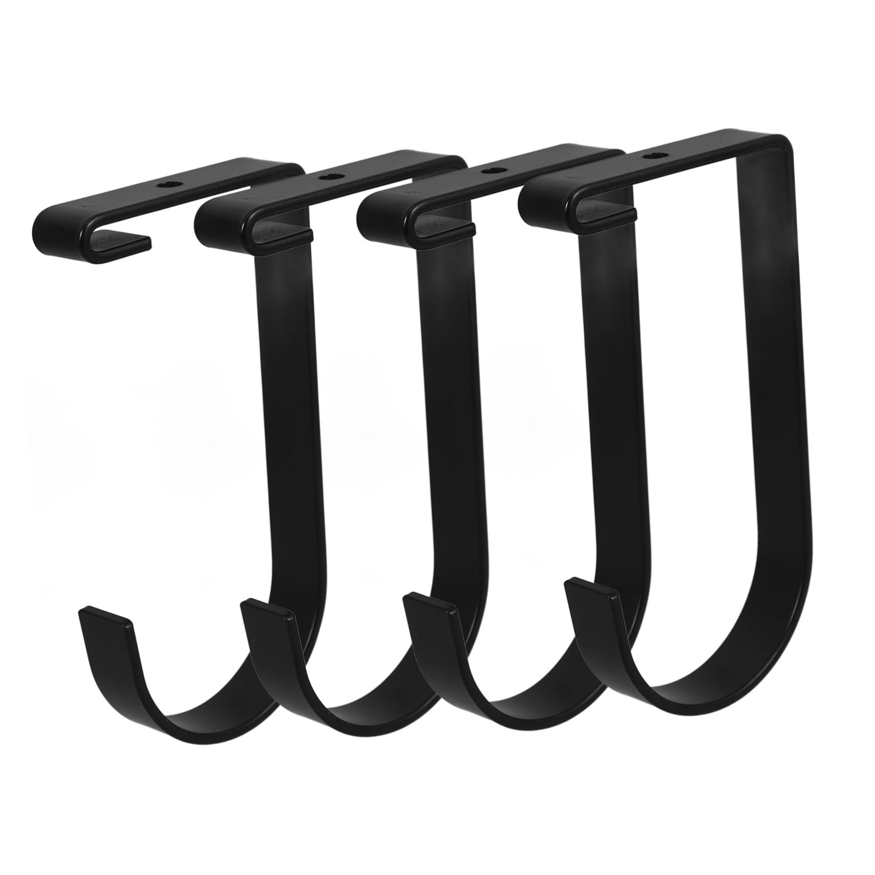 LABRIMP 4 Stück-pack Fahrradhaken aus Eisen in Schwarz Robuste Aufbewahrungshaken für Garagendeckenregale mit Starker Tragkraft für Garage und Selbstgemacht Projekte