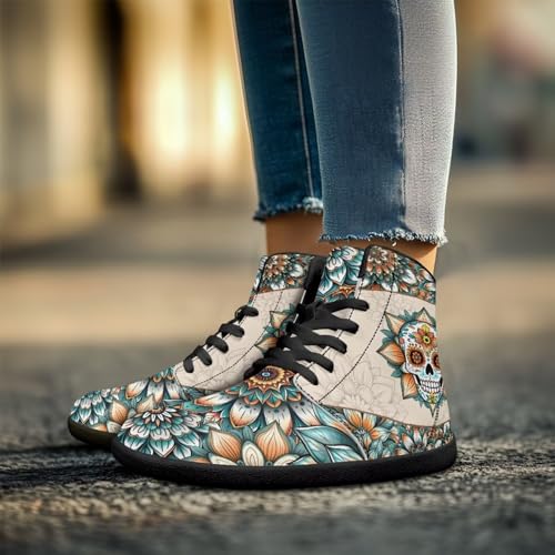 Binienty Zero Drop Sole Barefoot Men's Women's PU Leather Flat Minimalist Barefoot Sneakers Athletic Shoes Waterproof 6