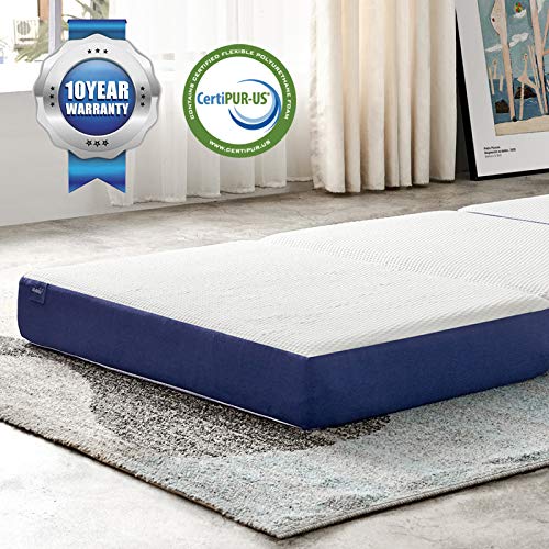 JINGWEI Narrow Twin Size Folding Mattress, Trifold Memory Foam