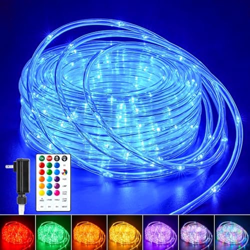 Minetom Color Changing Rope Lights: 72 Ft 220 LED Outdoor