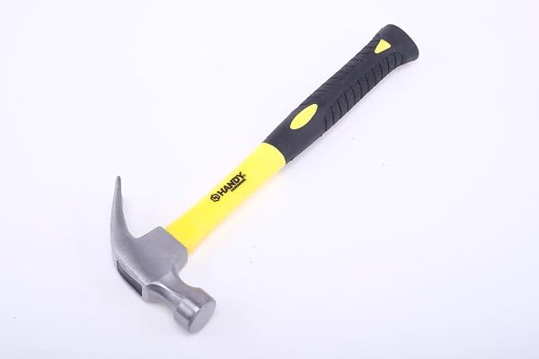 Handy Hardware Claw Hammer 8oz with Rubber Grip