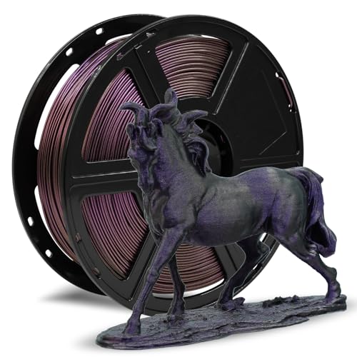 Image of FLASHFORGE High Speed Chameleon PLA Multicolour Abyssal Purple, Max 500 mm /s Fast Printing, PLA Colour Shift Filament 1.75 mm, Changes Colour with Light and Angle, Top Notch Filament
