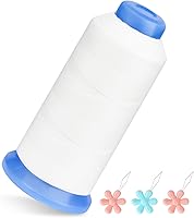 Vista 8 de Hilos de cuentas de 0.022 in, 490 yardas redondas enceradas pulseras de hilos encerados cordones de poliéster encerado cordón encerado