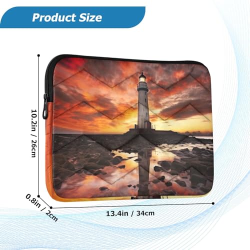 Funda para laptop 13-14 pulgadas patrón Lighthouse resistente al agua miniatura 3