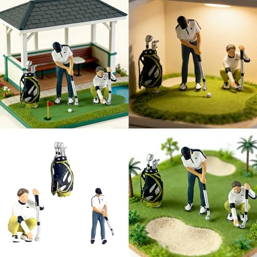 Figurine miniature de golf 1 64 pour exposition diorama - 3