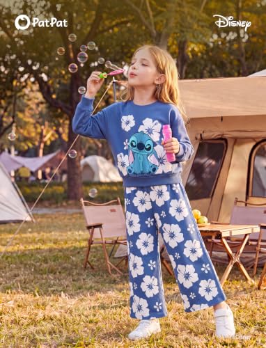 Image of Disney Outfits for Girls Long Sleeve Shirt Pocket Pant Toddler Sweatsuit