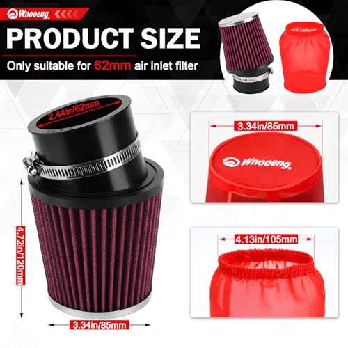 Image of Upgraded Mini Bike Air Filter Adapter Kit with Dust Cover for Predator 212cc Coleman CT200U CT200U-EX BT200X B200 B200R KT196 196cc GX160 Engine Baja MB165 MB200 Mini Bike Go Kart Parts