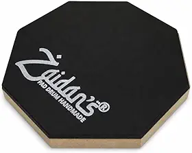 Zaidan’s Pad de Estudo para Bateria 6” (15 cm) – MDF 12 mm + superfície EVA 5 mm – Baixo ruído, rebote estável, portátil – Treino silencioso em casa e on-the-go