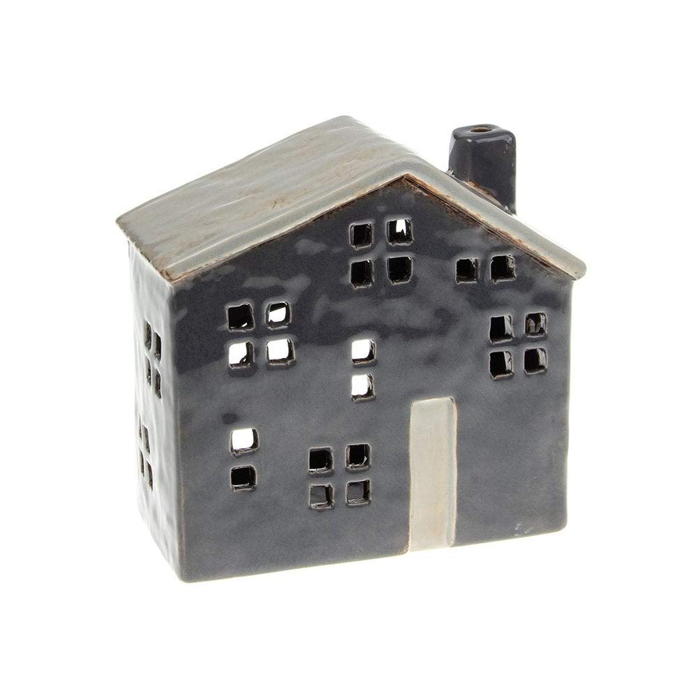 Village Pottery Joe Davies Town House Tealight Holder - Large Blue JD310774