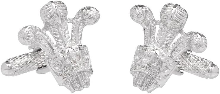 Prince of Wales Feathers Cufflinks In GS Cufflink Box