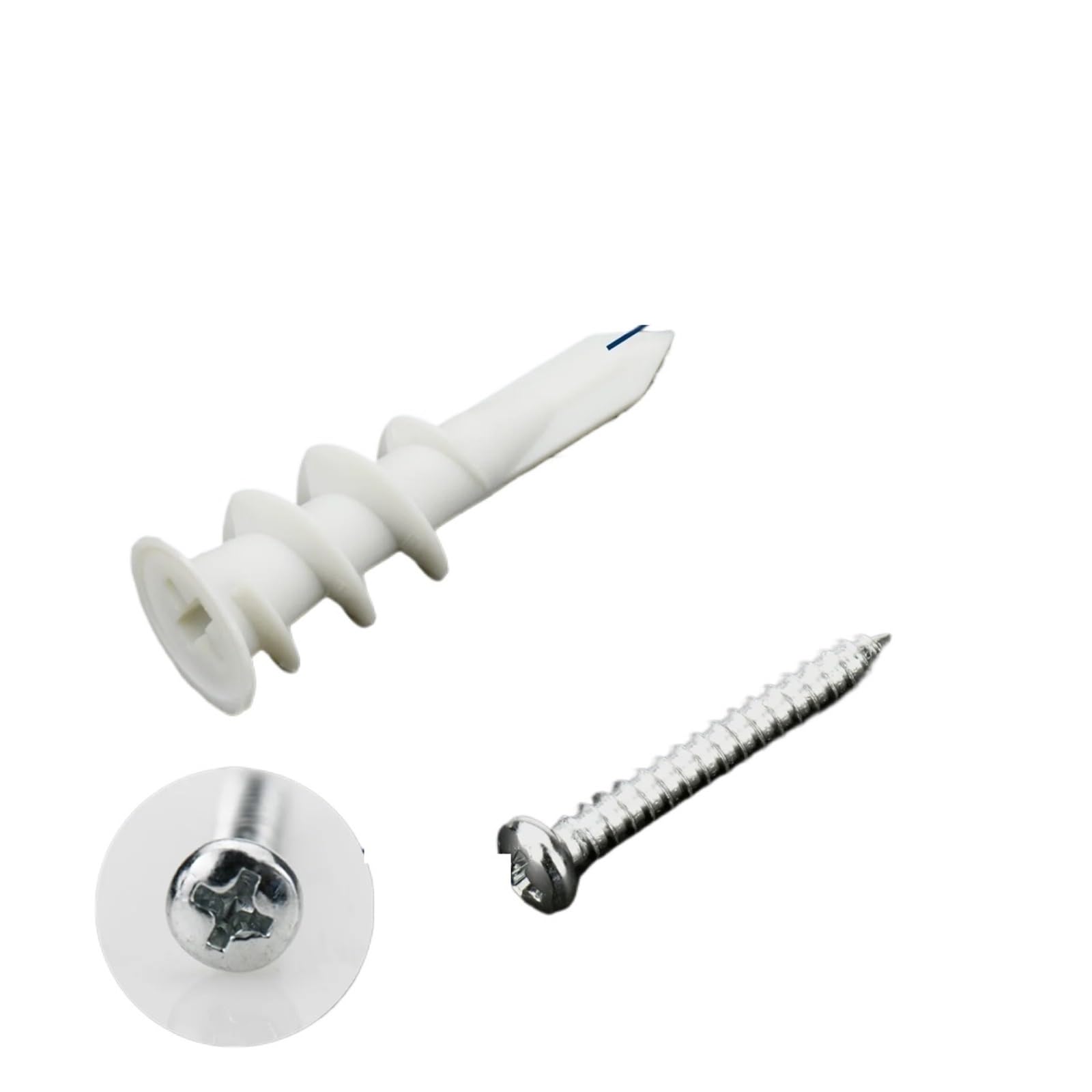 Yangshe 120Pcs Self-Drilling Nylon Drywall Anchors With Screws, 120/160Pcs For Firm Hanging