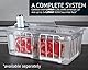 LIPAVI C20 Sous-Vide Behälter - 25 Liter, 53,3 x 32,5 x H:20,3 cm. Starkes, durchsichtiges Polycarbonat. Passende Deckel für Ano*a, Wancle und weitere Marken Wird separat verkauft. Passt Gestell L20