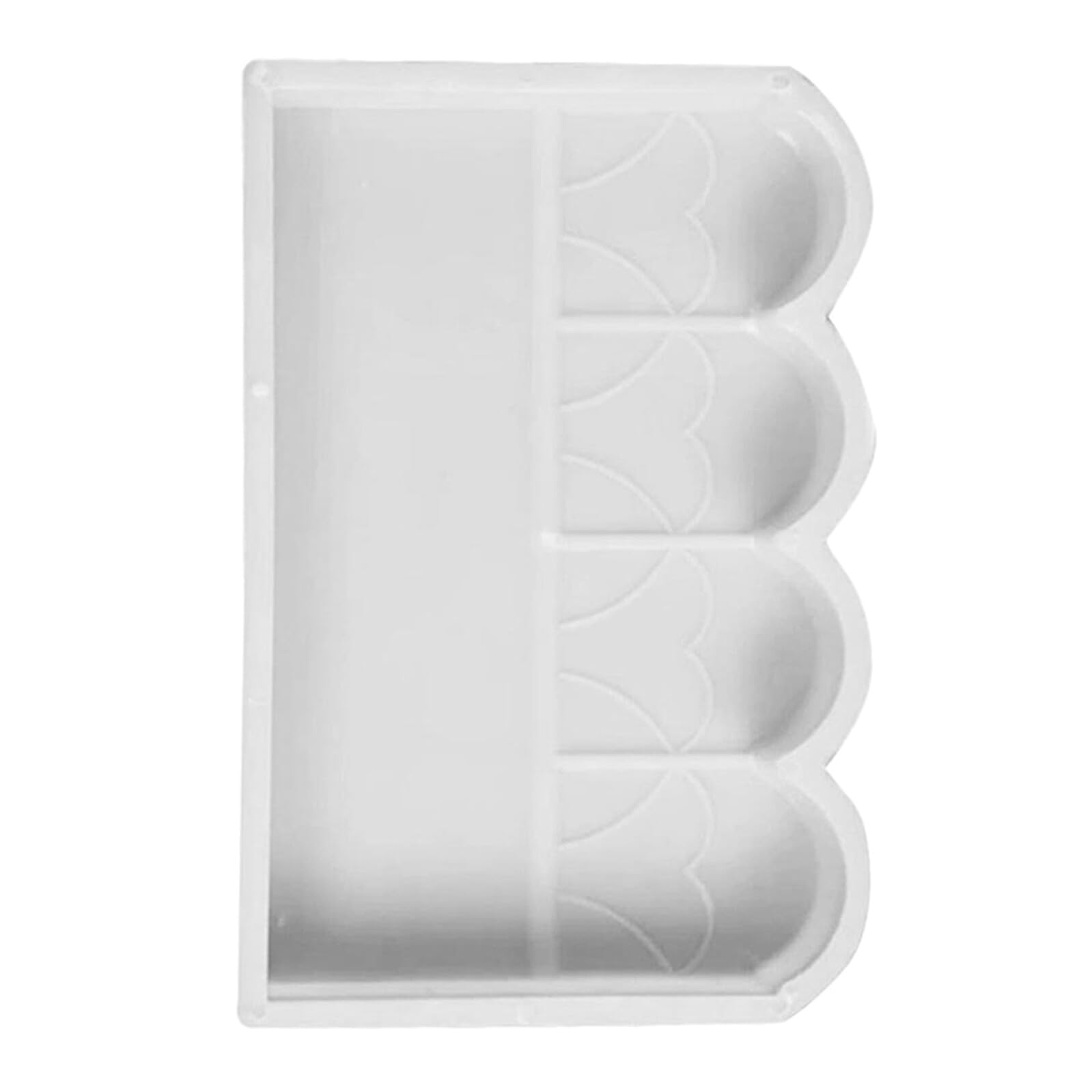 Molde de Valla para Jardín de Plástico Blanco Reutilizable para Moldear Cercas y Barandillas en Patios y Bordillos Diseño Creativo y Práctico