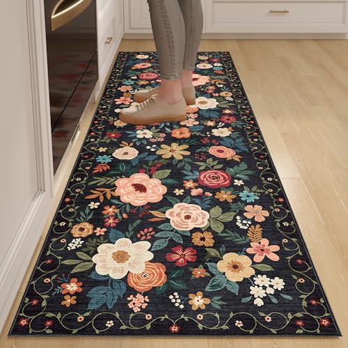 DUKINO 2x6 Boho Floral Runner