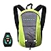 Fahrrad Rucksack mit LED Blinker Sicherheits-Drahtlose Fernbedienung USB Wiederaufladbarer-Einstellbare Richtungen-Outdoor Sports Daypack Für Nacht Radfahren Sicherheit (Gelb)