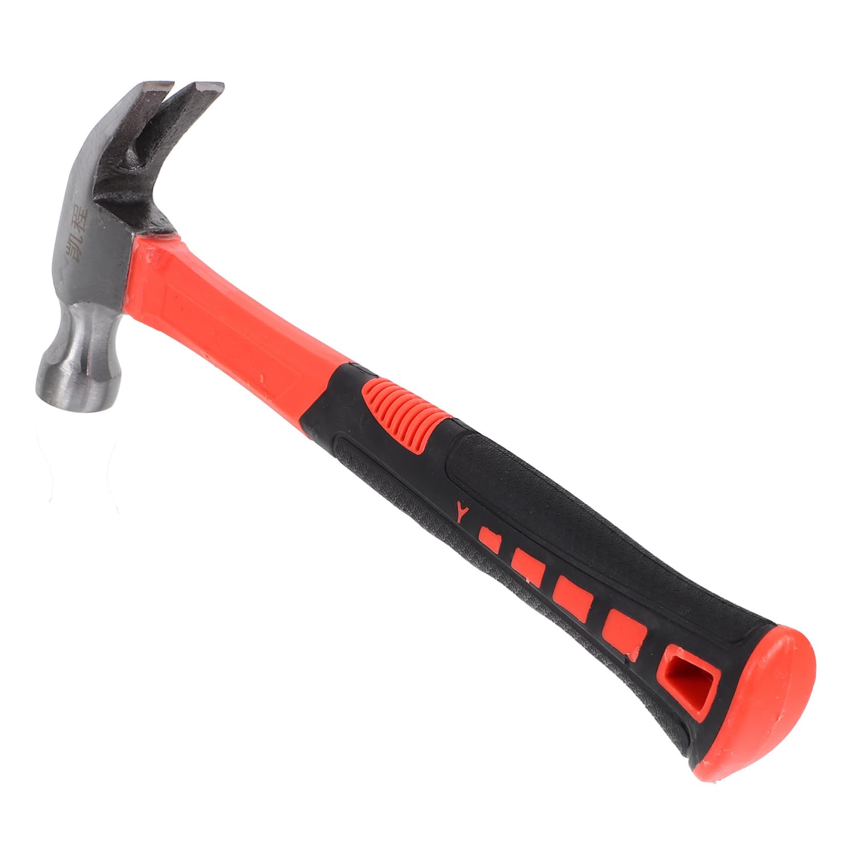 Martillo de Garra Antideslizante Aislado de Acero Negro | Cabeza Magnética, Mango de Varios Estilos, Herramientas de Mano para Sacar Clavos Estilo Aleatorio