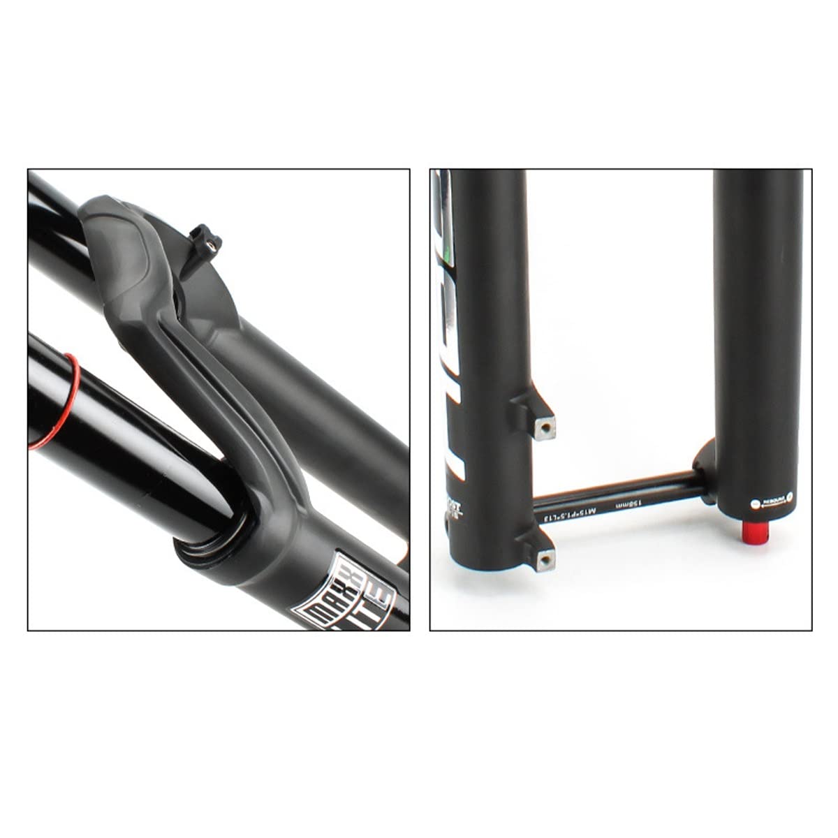 27,5/29 cali przedni widelec do rowerów górskich pneumatyczny z wałem wtykowym 15x110 mm MTB stop magnezu skok sprężyny 160 mm stożkowa przednia rura amortyzacja regulowana (kolor: ręczny, rozmiar 29