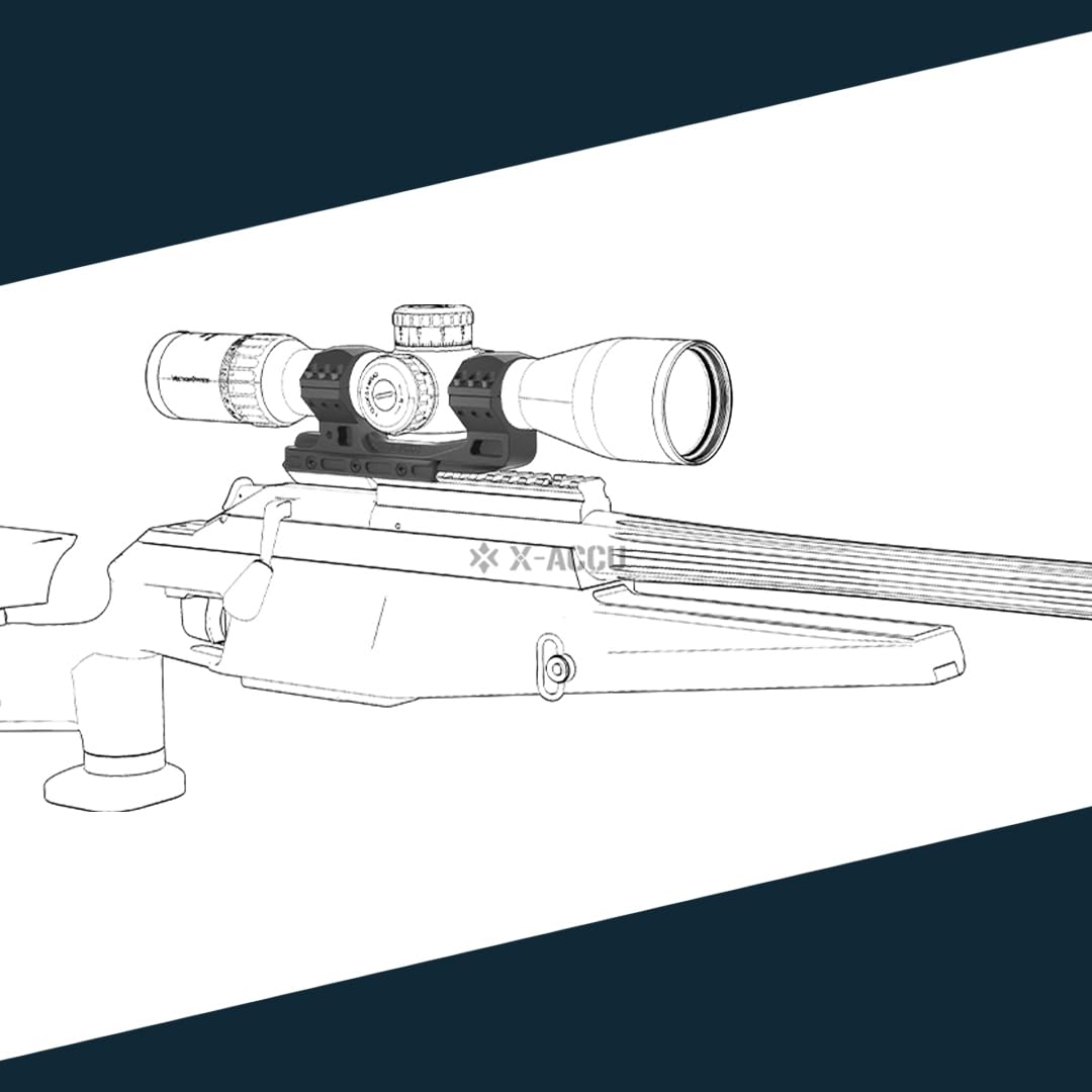 Vector Optics XASR-3014 X-Accu Cantilever - Montaggio a blocco con 20MOA, per tubo da 34 mm, Picatinny, 21 mm, altezza = 40 mm