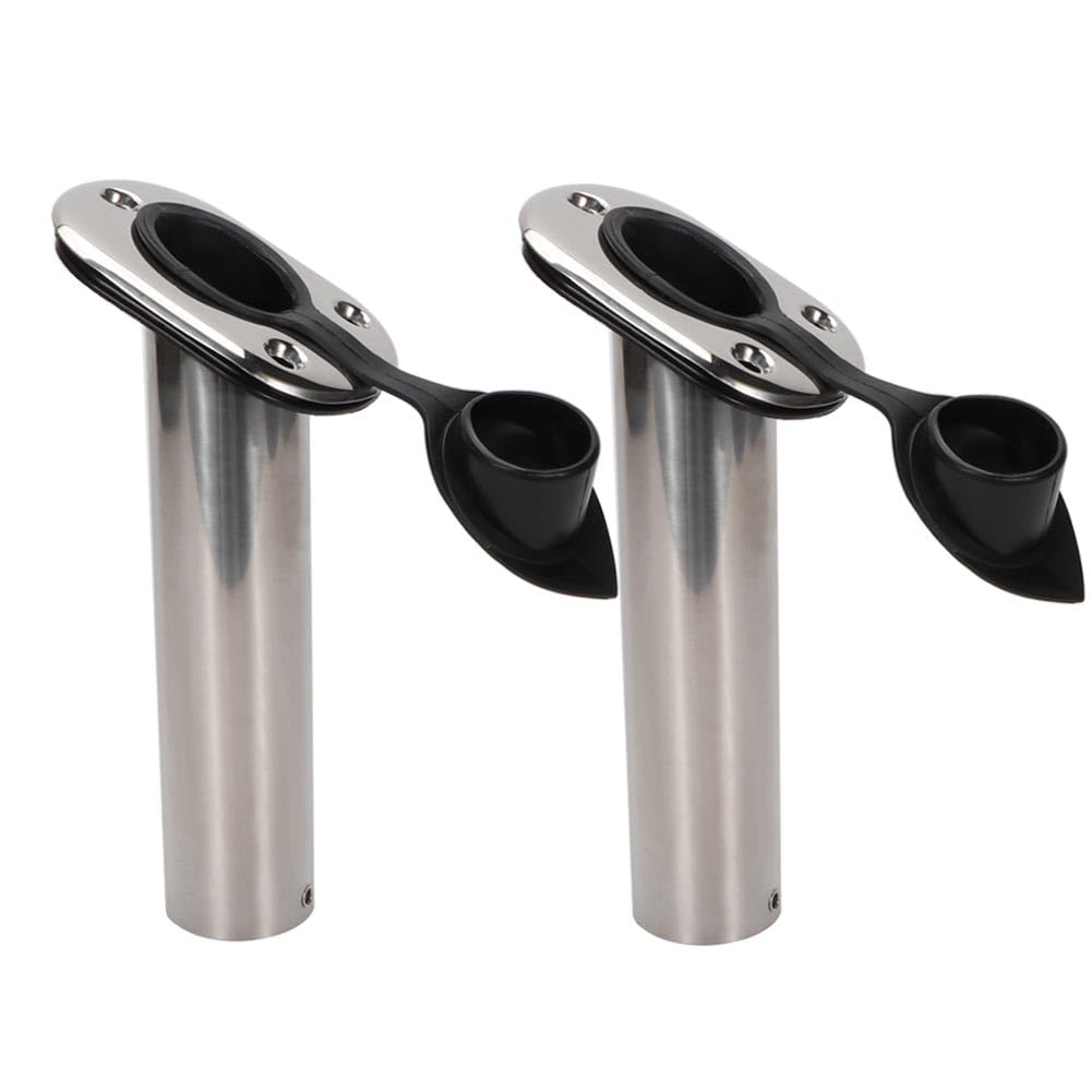 flush mount porta canna da pesca, in acciaio INOX, 30 gradi