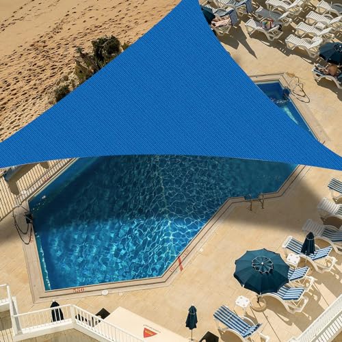 Disdhdaaaas 10'X10'X10' Triangle Sun Shade Sail, Outdoor Shade Cover, Hdpe Breathable Uv Block,Commercial Grade Shade Cloth Awning For Patio Garden Backyard Lawn Outdoor Activities cover