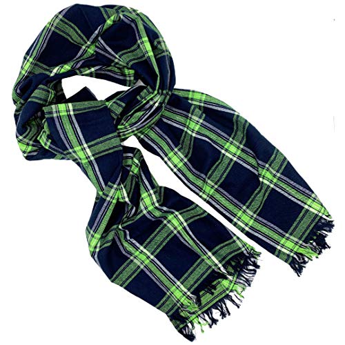 Women's Fall Winter Scarf Classic Tassel Plaid Warm Soft Large Blanket Wrap Shawl