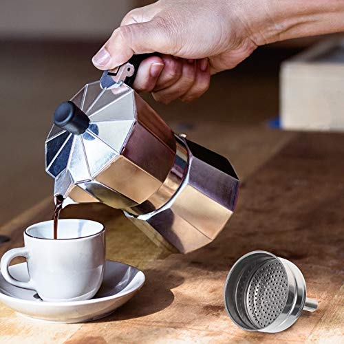 Filtro de café de aço inoxidável Hemoton Coador de café reutilizável, ferramenta de filtro de café (