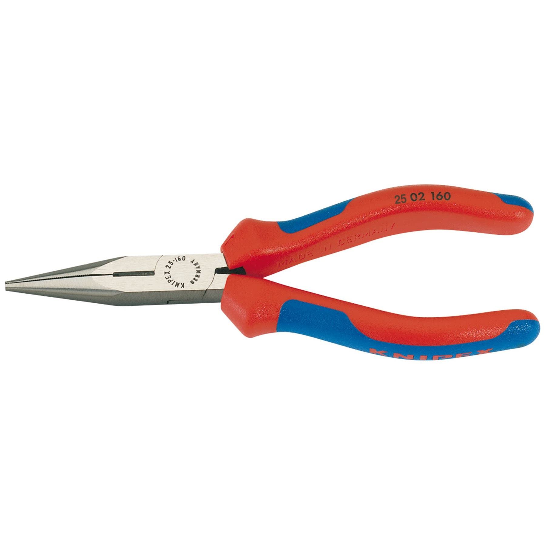 Draper Knipex 25 02 160 SBE Long Nose Pliers - Heavy Duty Handles, 160mm 69576