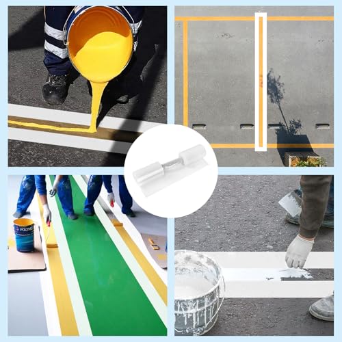 EXLECO 1pcs Parkplatz Linien Schablone Silikon 215 x 10 cm | 235 x 30 cm, Faltbare Parkplatzlinien Schablonen, Wiederverwendbare Linienschablone, Tragbar Parkplatz-Schablonen, Parkplatz Markierung