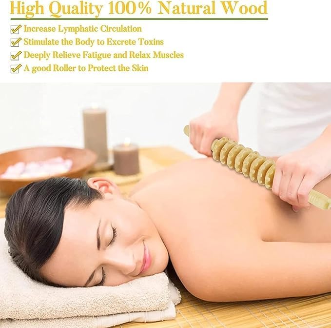 Wooden Massage Gua Sha Stick Massage Equipment Pain Relief 12 Wheels Curved Roller Stick Body Pain Pain Relger Points For Mota Points Therapy Therapy Pearl Roller Equipment Flight Tiger Points (12 Roller Wheels) Wooden Massage Gua Sha Stick Massage Equipment Pain Relief 12 Wheels Curved Roller Stick Body Pain Pain Relger Points For Mota Points Therapy Therapy Pearl Roller Equipment Flight Tiger Points (12 Roller Wheels)