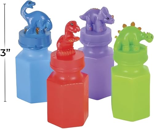Miniatura 2 de Rhode Island Novedad 3 pulgadas Dinosaurio Burbujas Botellas dos docenas por pedido