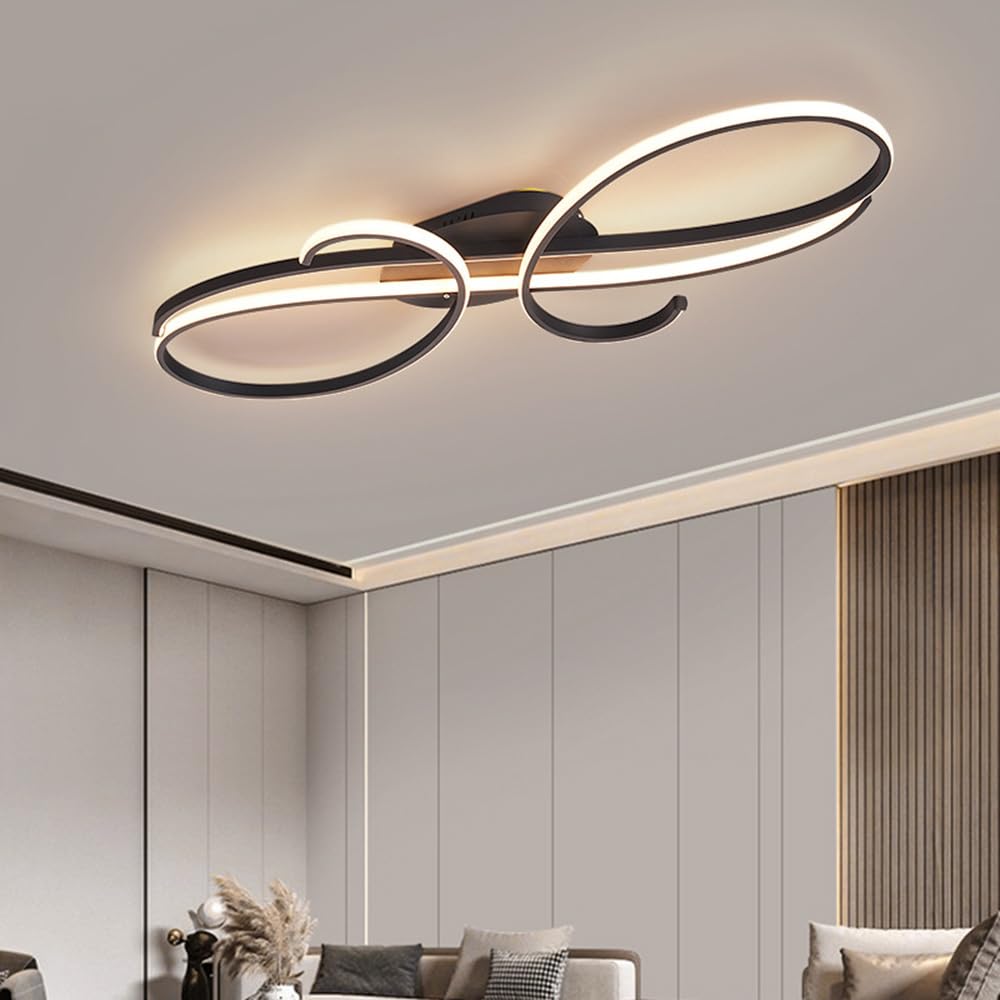 Nowoczesna, minimalistyczna lampa sufitowa do salonu, kreatywna sypialni w stylu nordyckim, aluminiowa lampa sufitowa do gabinetu, odpowiednia restauracji i hotelu, oprawa oświetleniowa.