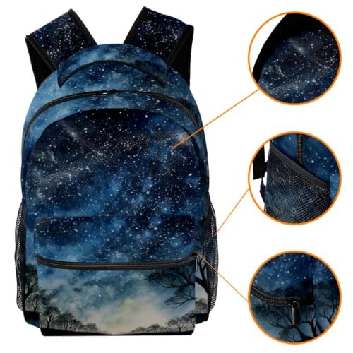 Mochila impermeable con diseño del espacio para llevar libros y laptop seguros 3