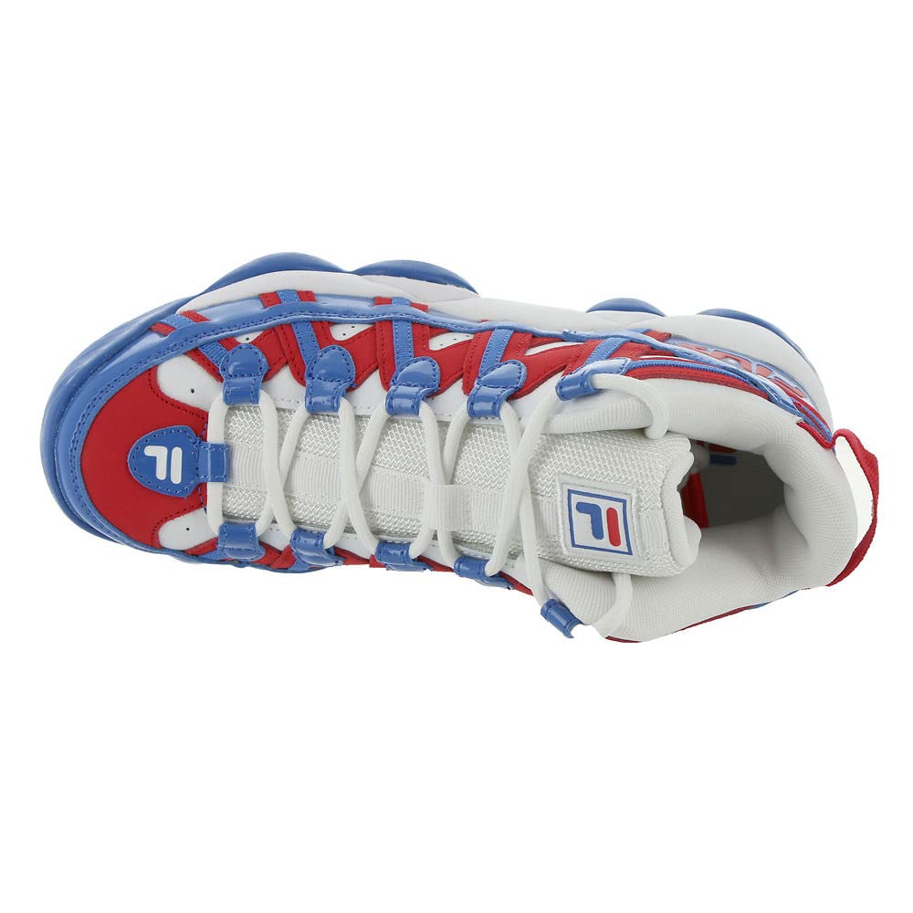 Fila Stackhouse Spaghetti GS Boys' Youth Basketball 4.5 M US Big Kid White-Red-Blue