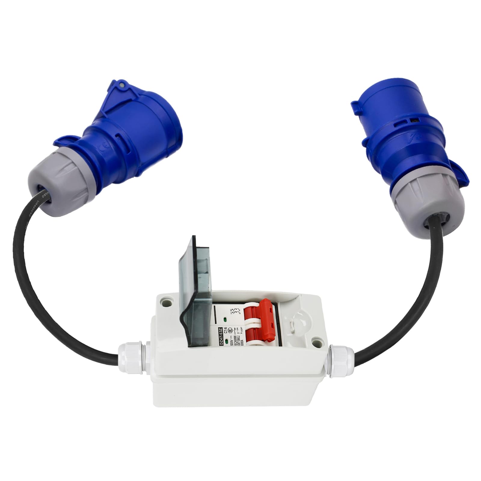 NOEIFEVO CEE 32A Adaptateur Prise Vers Coupleur 16A Avec Disjoncteur