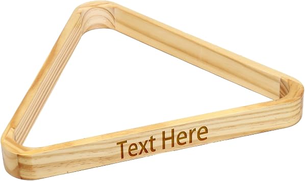 Personalized Custom Triangle Rack - Customize Your Billiard Setup