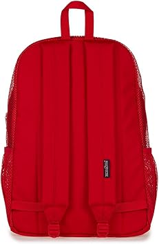 JanSport Eco Mesh Backpack 33L 15 inch Laptop Bag, Red Tape