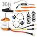 RC Helicopter Motor Kit, 2217 KV1250 Motor 8060 Propeller Steering Engine 40A XT60 ESC for RC Helicopter