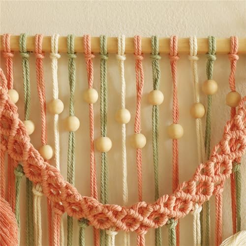 Macramé tissé main mural boho chic pour salon et chambre - 6