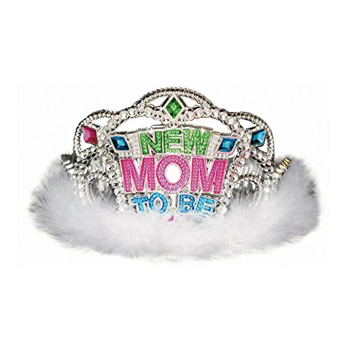 Amscan Delightful New Mom to Be Tiara Baby Shower Party Novelty Favors, 3-1/2 x 4-1/2
