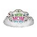 Amscan Delightful New Mom to Be Tiara Baby Shower Party Novelty Favors, 3-1/2 x 4-1/2", Silver/White